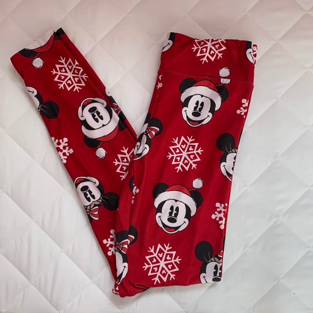 Disney Christmas Mickey & Minnie Leggings